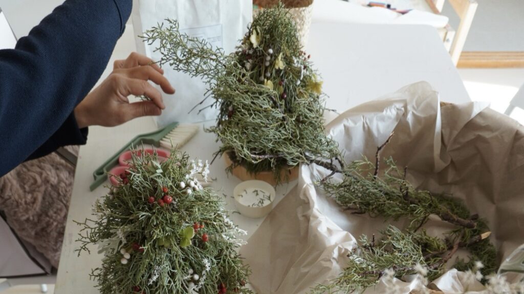 12月のドライフラワーレッスン